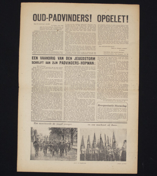 (Newspaper) De Stormvlag Strijdblad van den Nationale Jeugdstorm Augustus 1942