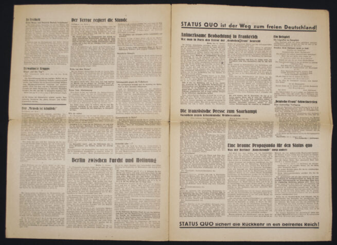 (Newspaper) Deutsche Freiheit - Tag der Entscheidung an der Saar (1935)