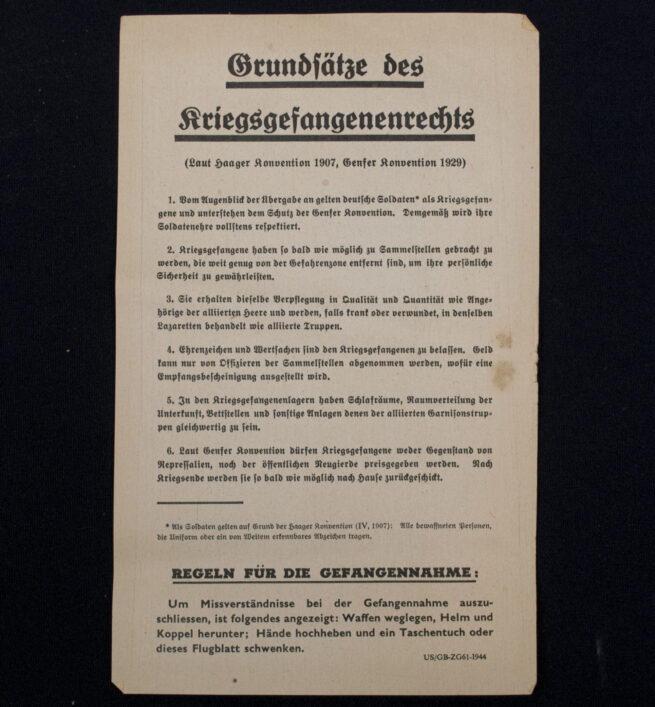 (Pamphlet) Passierschein - Safe Conduct (1941)