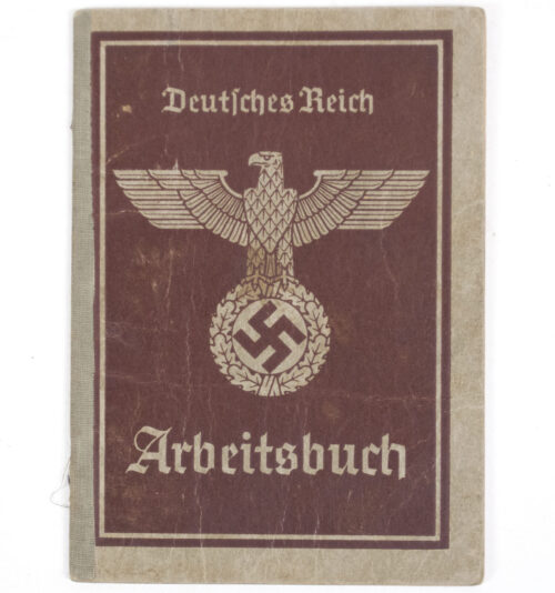 Arbeitsbuch second type from Arbeitsamt Frankfurth (1937) - TORPEDO WERKE!