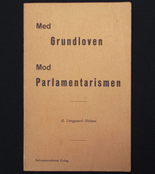(Denmark Brochure) D.N.S.A.P. - Med Grundloven mod Parlamentarismen (1934)