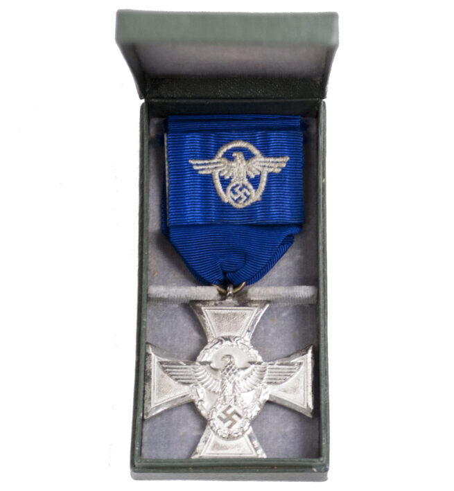Polizei Dienstauszeichnung 18 Jahre mit Etui Police 18 Years service medal + case