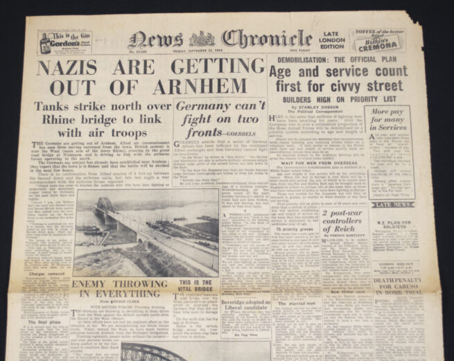 Newspaper-Market-Garden-News-Chronicle-September-22-1944-NAZIS-ARE-GETTING-OUT-OF-ARNHEM