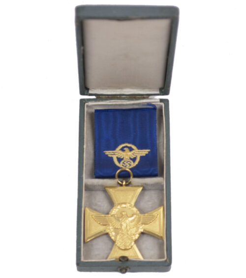 Polizei Dienstauszeichnung 25 Jahre mit Etui Police 25 Years service medal + case