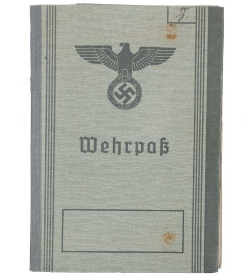 Wehrpass Wehrbezirkskommando Weser (1940)