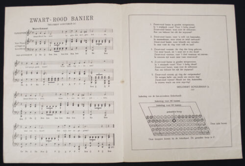 (NSB) Melchert Schuurman – Zwart-Rood Banier sheet music (Rare!)