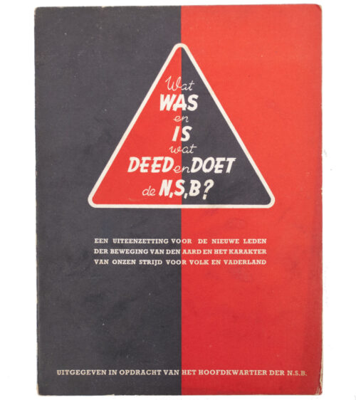 (Brochure NSB) Wat was en is en wat deed en doet de NSB (1941)