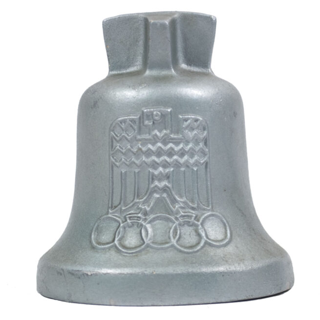 Olympia 1936 silver colored Saving Bell (Spar-Glocke Olympia) Hilfsfonds für den Deutschen Sport - RARE!