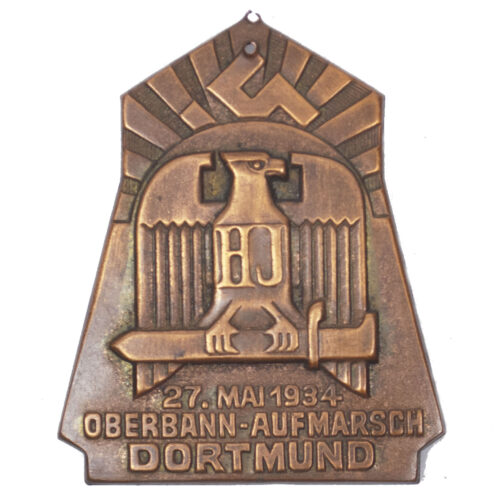 Hitlerjugend (HJ) Oberbann-Aufmarsch Dortmund 27.Mai 1934 abzeichen
