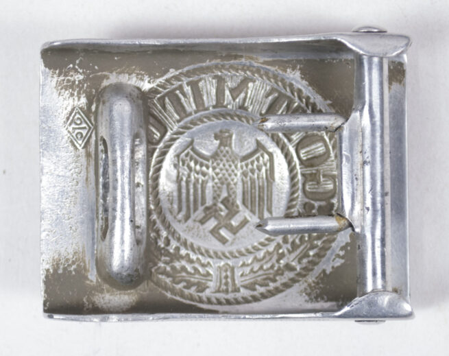 Wehrmacht (Heer) aluminium buckle (maker Overhoff & Cie)