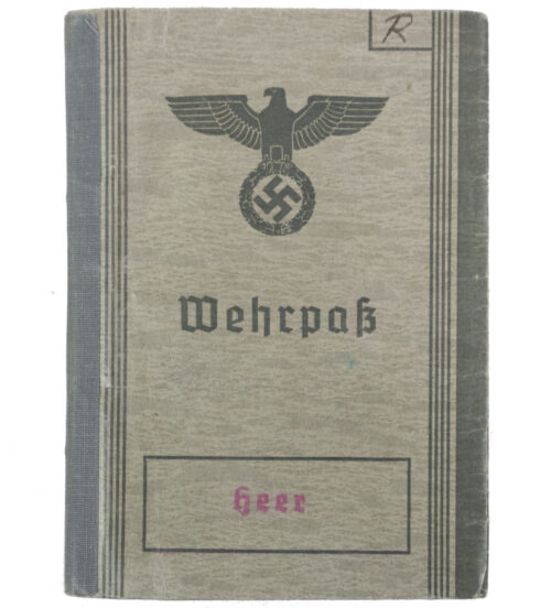 Wehrpass (Heer) Wehrbezirkskommando Minden (1938)