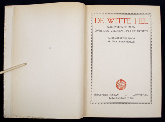 (Book) Dutch SS Vrijwilligerslegioen Nederland - De Witte Hel (1943)