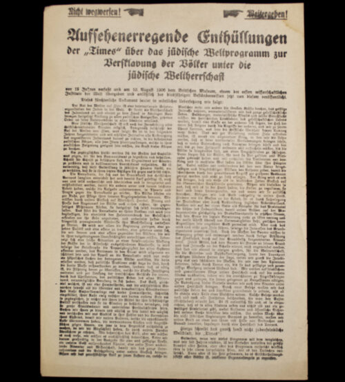 (Pamphlet) NSDAP Ausgebeutete aller Völker! (ca. 1928)