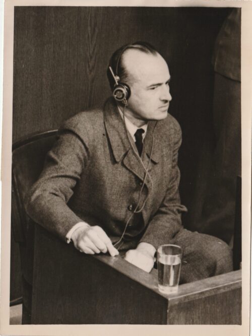 (Pressphoto) Nuremberg Trials - Karl Frank