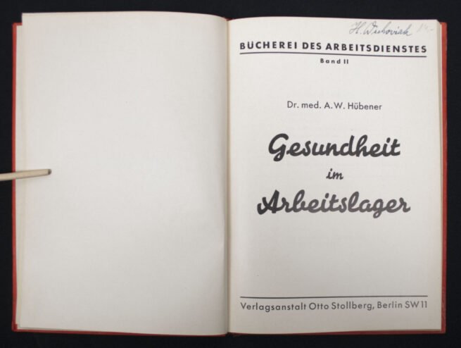 (Book) Bucherei des Arbeitsdienstes Band II - Gesundheit im Arbeitslager (1933)