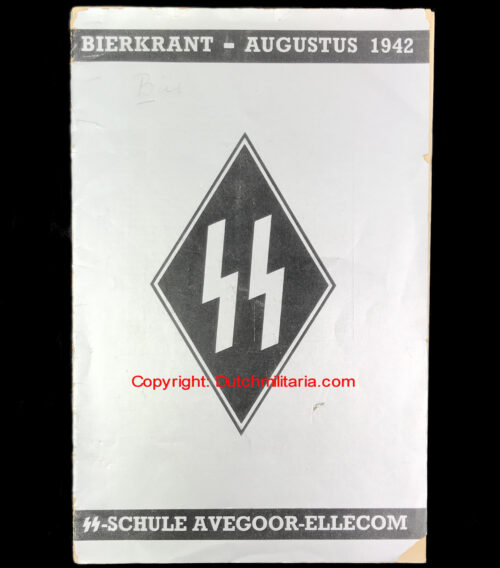 (Brochure) Dutch SS - Bierkrant Augustus 1942 - SS-Schule Avegoor-Ellecom - EXTREMELY RARE!
