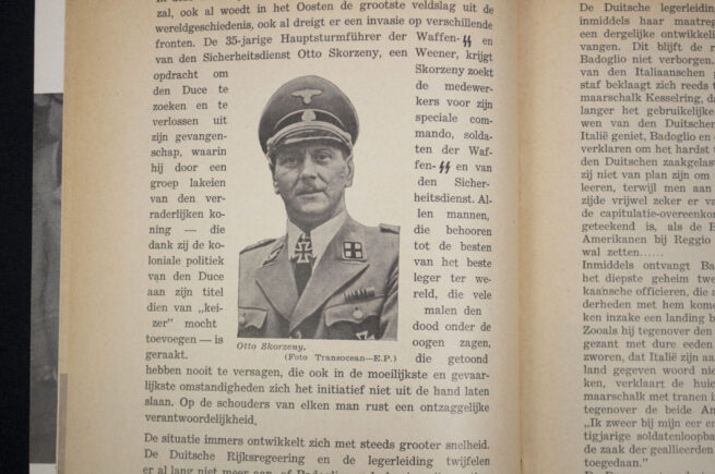 (Brochure NSB) De bevrijding van Mussolini (1944)