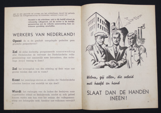 (Brochure) Nederlandsche Arbeitsfront (NAF) De Weg to Gemeenschap