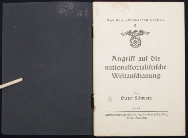 (Brochure) SS - Angriff auf die nationalsozialistische Weltanschauung (1936)