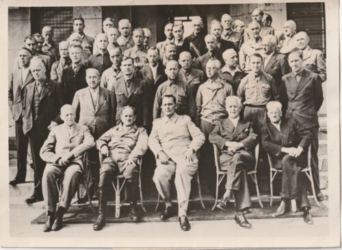 (Pressphoto) Nuremberg Trials - Hitler's former henchmen