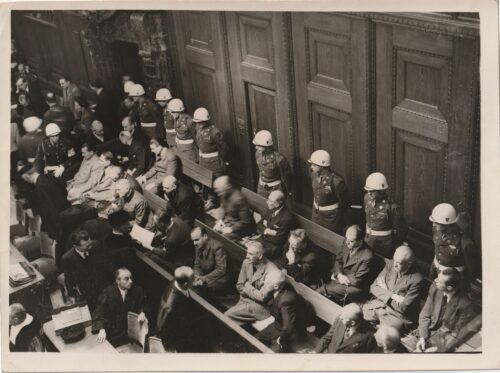 (Pressphoto) Nuremberg Trials - nazi war criminals face their judges