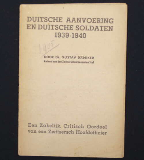 (Brochure) Duitsche aanvoering en Duitsche Soldaten 1939-1940 (1940)