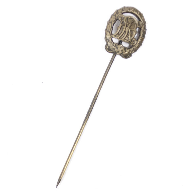 Deutsches Reichssportabzeichen (DRL) bronze minaiture stickpin (Maker Wernstein Jena)