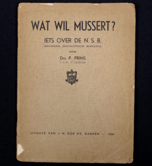 (Brochure) Wat wil Mussert Iets over de NSB) (1934)