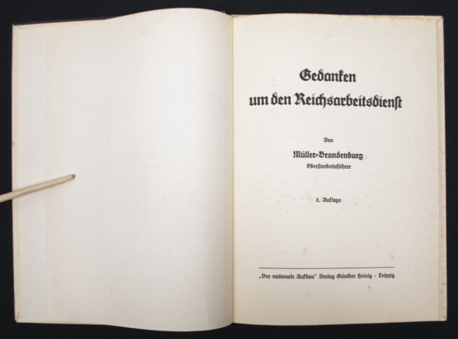 (Book) Gedanken um den Reichsarbeitsdienst (1941)