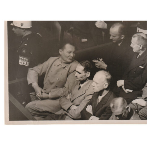 (Pressphoto) Nuremberg Trials - Hermann Goering + Rudolf Hess (4)