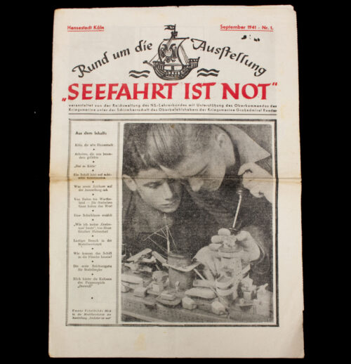 (Newspaper) Rundum die Ausstellung Seefahrt ist Not September 1941 - Nr.1