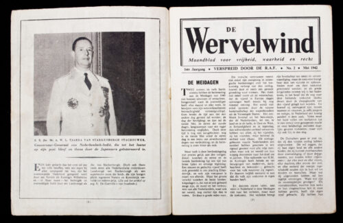 Spread and dropped by RAF airplane in 1942 over the Netherlands. In good condition.