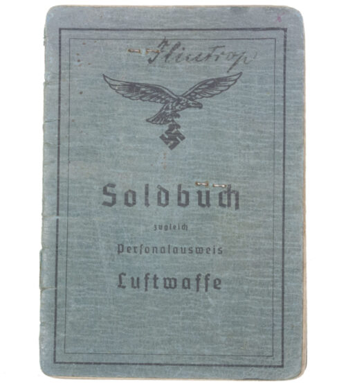 Soldbuch Luftwaffe Nachrichten Kommandatur Oldenburg
