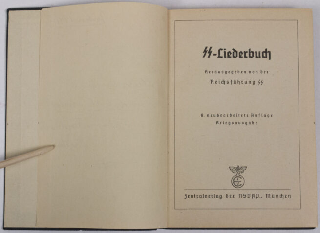 SS Liederbuch named to a Frikops Danmark member - Rare!