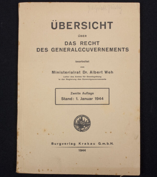 (Book) Übersicht über das Recht des Generalgouvernements (1944)