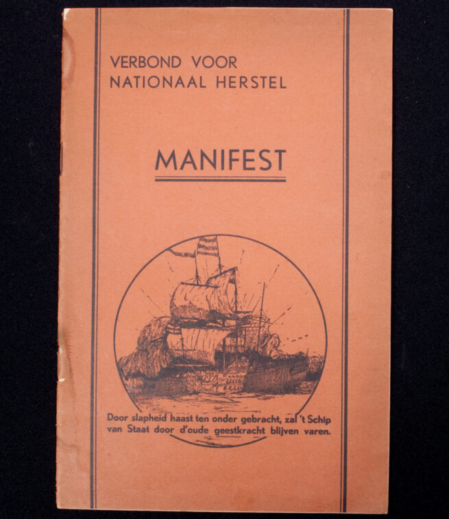 (Brochure) Verbond voor Nationaal herstel - Manifest (1933)