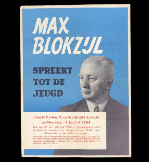 Max Blokzijl Spreekt tot de jeugd - Utrecht (1944)