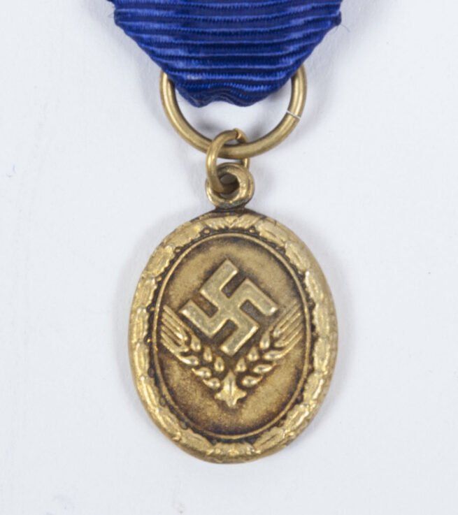 Miniature medal: Reichsarbeitsdienst Dienstauszeichnung in gold 25 years (for women)
