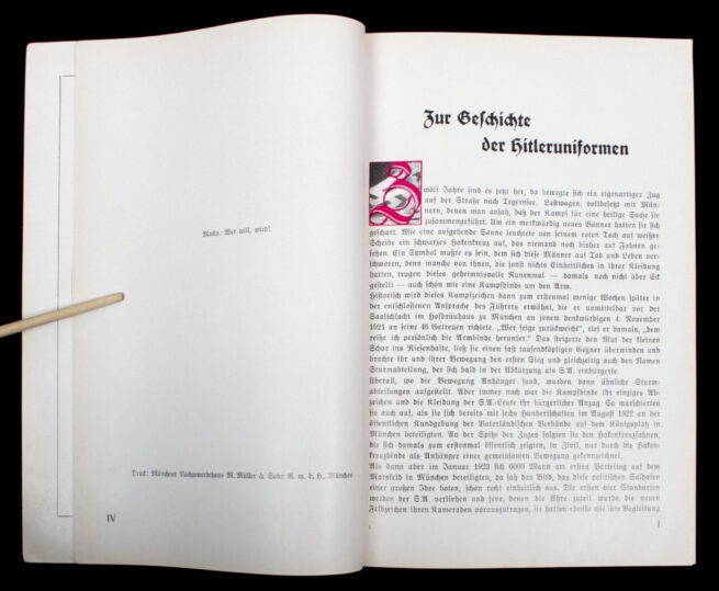 (Book) Die uniformen der Braunhemden S.A., S.S., Politische Leiter, H.J., D.J., und B.D.M. (1934) - RARE!