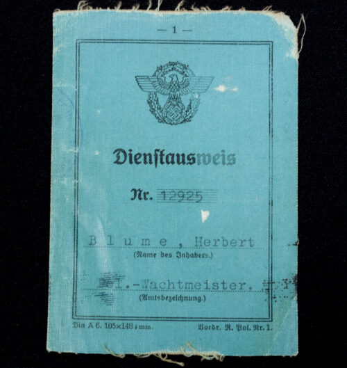 Polizei Dienstausweis (1938)