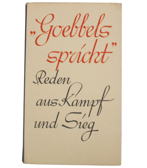 (Book) Goebbels - Goebbels Spricht Reden aus Kampf und Sieg (1933) - RARE!