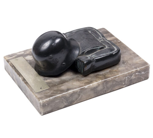 German WWII Paperweight on marble base 30.9.1939
