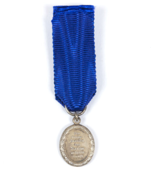 Miniature medal Reichsarbeitsdienst Dienstauszeichnung in silver 12 years (for men)