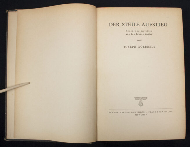 (Book) Goebbels - Der Steile Aufstieg (1943)