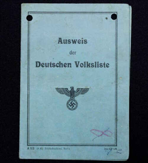 Ausweis der Deutschen Volksliste (1941)
