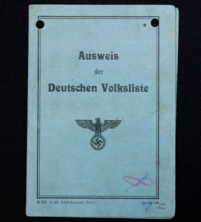 Ausweis der Deutschen Volksliste (1941)