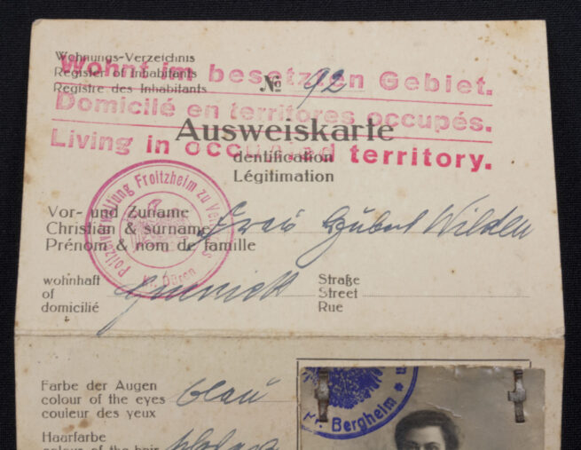 Wehrpass + Ausweisskarte Wehrbezirkskommando Siegburg (1944)