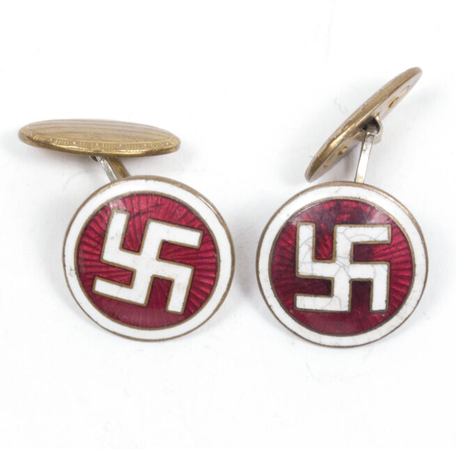 (Denmark) DNSAP – Danmarks Nationalsocialistiske Arbejderparti 15mm cufflinks - very rare!