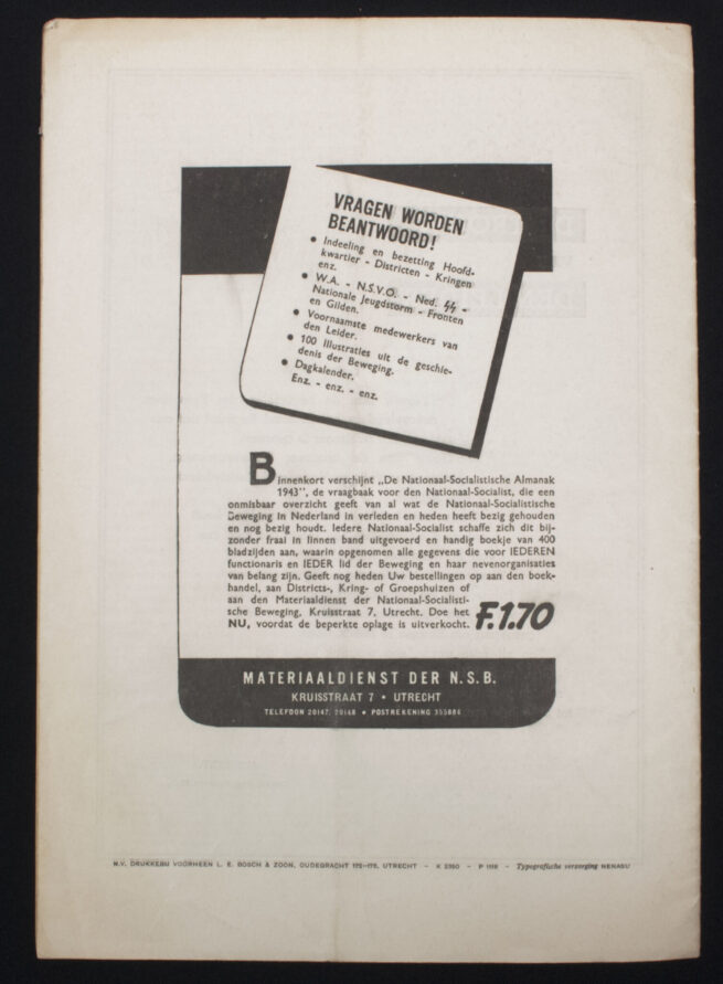 (Magazine NSB) Kaderblad No.4 - 2e Jrg (December) 1944