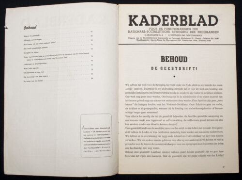 (Magazine NSB) Kaderblad No.4 - 2e Jrg (December) 1944